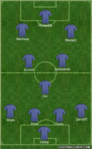 Pro Evolution Soccer Team Formation 2011