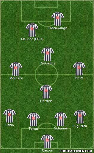 West Bromwich Albion Formation 2011