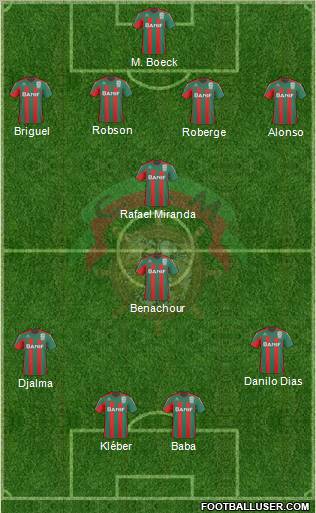 Clube Sport Marítimo - SAD 4-2-4 football formation