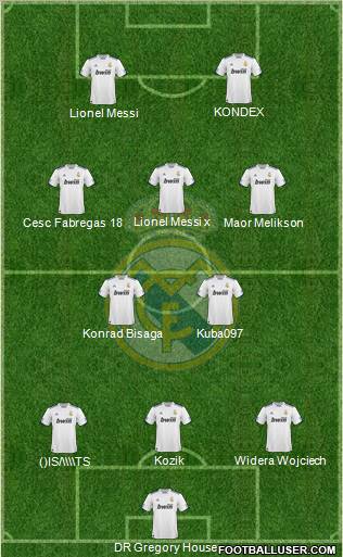 Real Madrid C.F. Formation 2011