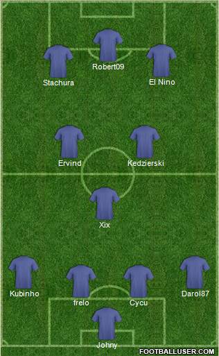 Pro Evolution Soccer Team Formation 2011