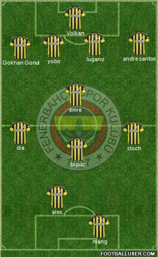 Fenerbahçe SK Formation 2011