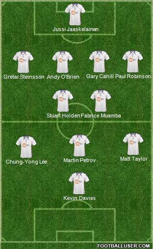 Bolton Wanderers Formation 2011