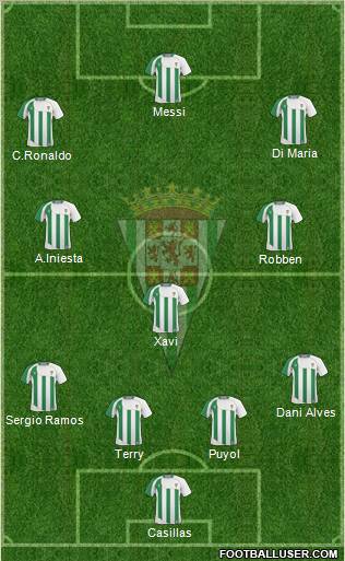 Córdoba C.F., S.A.D. football formation