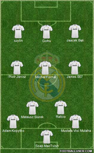Real Madrid C.F. Formation 2011