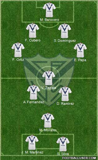 Vélez Sarsfield football formation