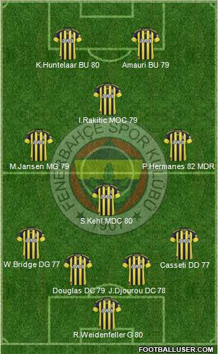 Fenerbahçe SK Formation 2011