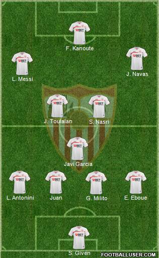 Sevilla F.C., S.A.D. Formation 2011