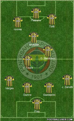 Fenerbahçe SK Formation 2011