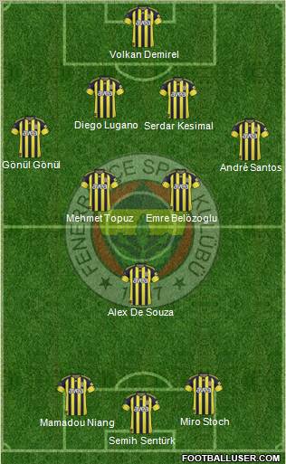 Fenerbahçe SK Formation 2011