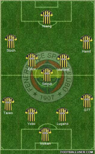 Fenerbahçe SK Formation 2011