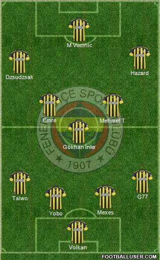 Fenerbahçe SK Formation 2011