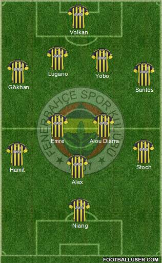 Fenerbahçe SK Formation 2011