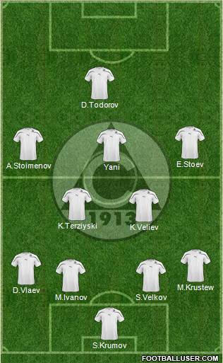 Slavia (Sofia) football formation