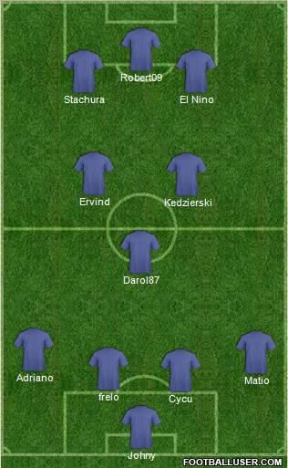 Pro Evolution Soccer Team Formation 2011
