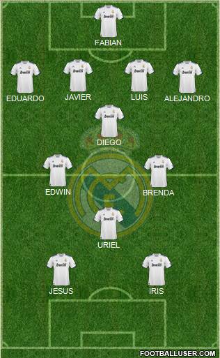 Real Madrid C.F. Formation 2011