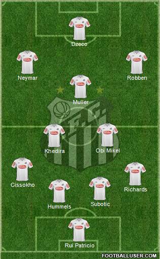 Santos FC Formation 2011