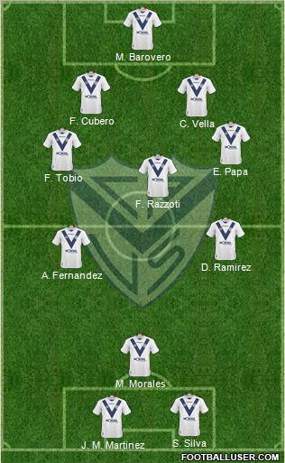 Vélez Sarsfield football formation