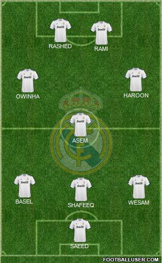 Real Madrid C.F. Formation 2011