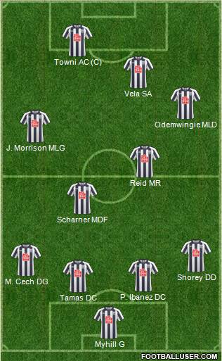 West Bromwich Albion Formation 2011
