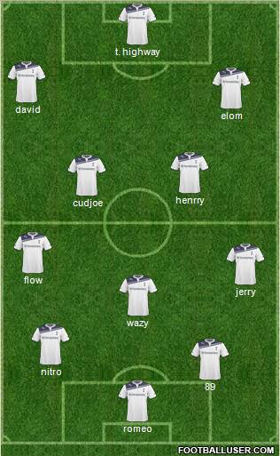 Tottenham Hotspur Formation 2011