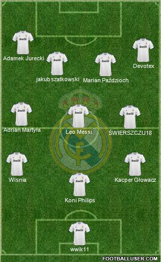 Real Madrid C.F. Formation 2011