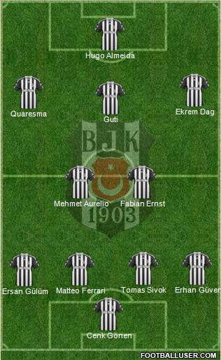 Besiktas JK Formation 2011