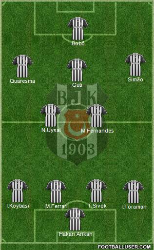 Besiktas JK Formation 2011