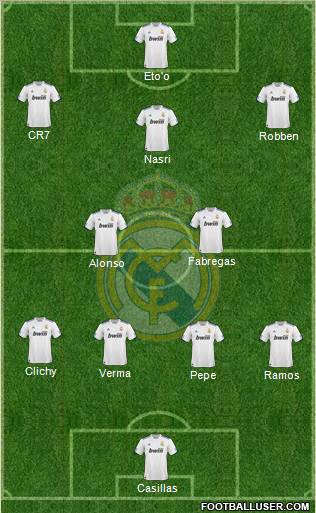 Real Madrid C.F. Formation 2011