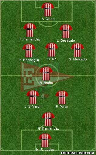 Estudiantes de La Plata Formation 2011
