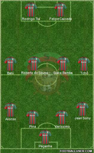 Clube Sport Marítimo - SAD 4-4-2 football formation