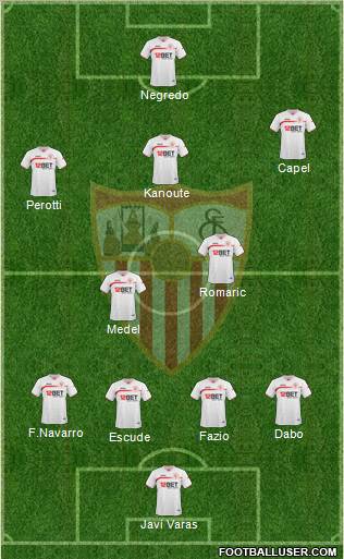 Sevilla F.C., S.A.D. Formation 2011