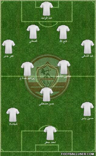 Zamalek Sporting Club Formation 2011