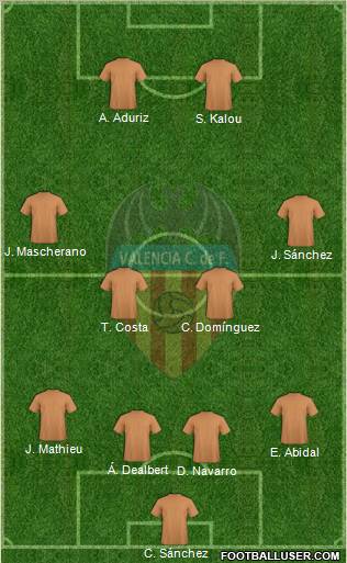 Valencia C.F., S.A.D. Formation 2011