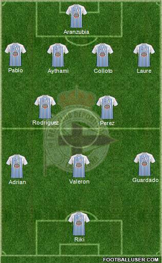 R.C. Deportivo de La Coruña S.A.D. Formation 2011