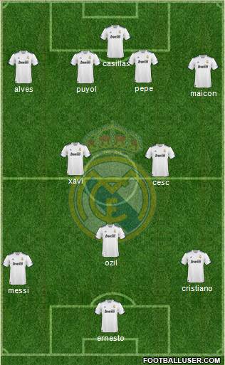 Real Madrid C.F. Formation 2011
