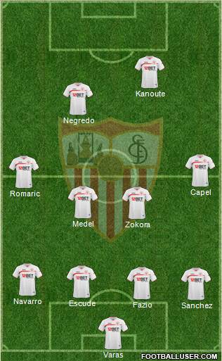 Sevilla F.C., S.A.D. Formation 2011