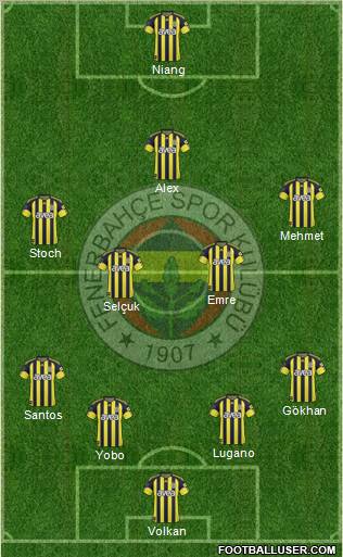 Fenerbahçe SK Formation 2011