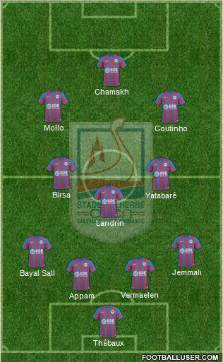 Stade Malherbe Caen Basse-Normandie football formation