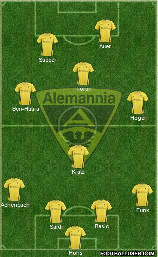 TSV Alemannia Aachen football formation