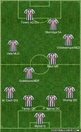 West Bromwich Albion Formation 2011