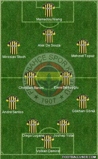 Fenerbahçe SK Formation 2011