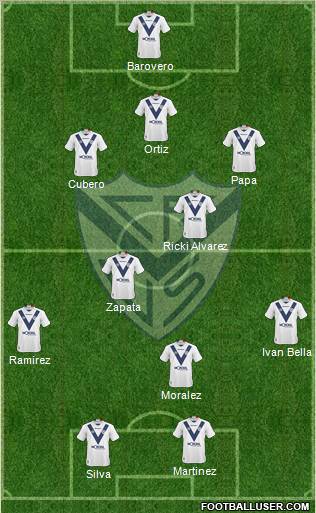 Vélez Sarsfield football formation