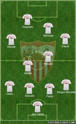 Sevilla F.C., S.A.D. Formation 2011