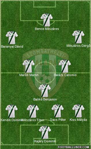 Haladás FC Formation 2011