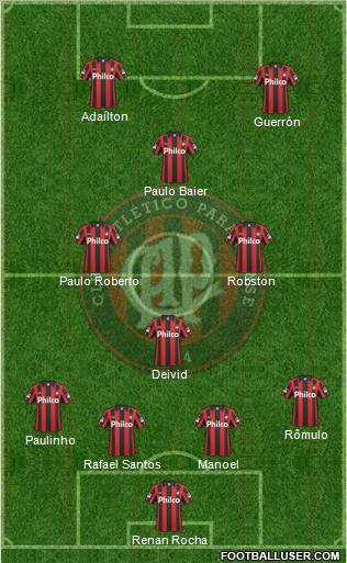 C Atlético Paranaense Formation 2011