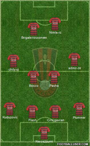 NK Celik Zenica Formation 2011