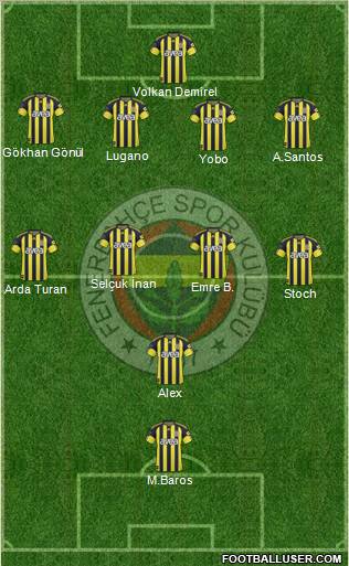 Fenerbahçe SK Formation 2011