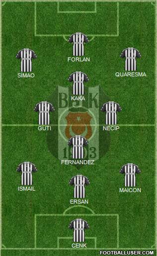 Besiktas JK Formation 2011
