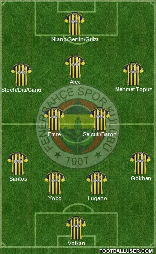 Fenerbahçe SK Formation 2011